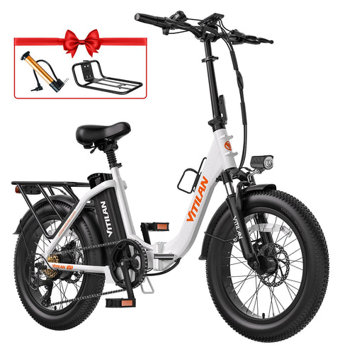 Vitilane U3 Full Suspension Foldable Fat Tire Bicicletta elettrica GARANZIA ITALIANA